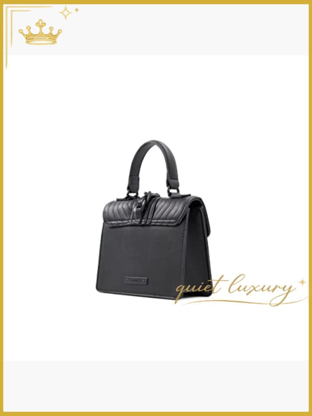 Synthetic Leather Satchel, Top Handle, Faux Leather Crossbody - Picture 2 of 5